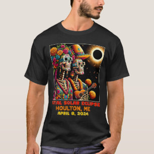 Camiseta Crânio de Açúcar Eclipse Solar Total Houlton Maine