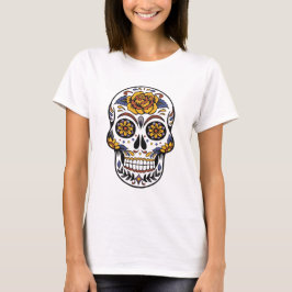 Camiseta "Cranio de Açúcar Floral - Arte do Día de los Muer