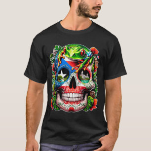 Camiseta Cranio de Açúcar Porto Rico Dia do Governo