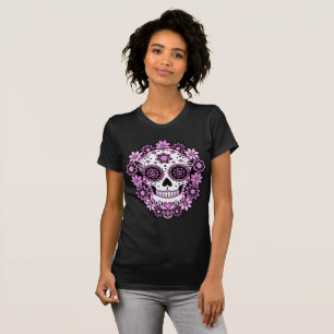 Camiseta Crânio de Açúcar Roxo