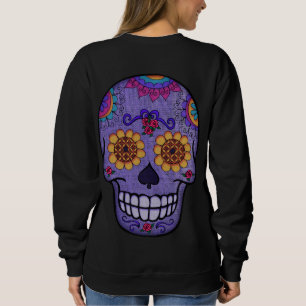 Camiseta Crânio de Açúcar Roxo Dia dos Mortos