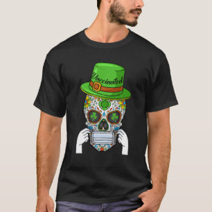 Camiseta Crânio De Açúcar Saint Patricks Dia Do Morto Másca