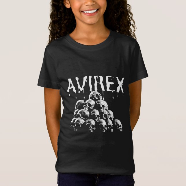 Camiseta Crânio de Avirex (Frente)
