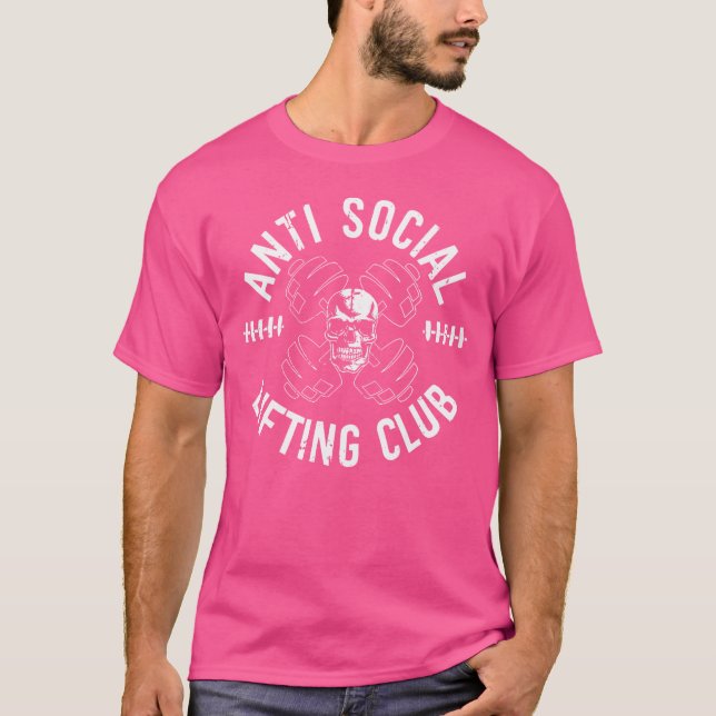 Camiseta Crânio de Barbelhas Cancelado (Branco) (Frente)