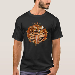 Camiseta Crânio de Boi Vaca Yellowstone 1883 Boho