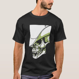 Camiseta Crânio de Cowboy Artista Legal Impressão a Pedido