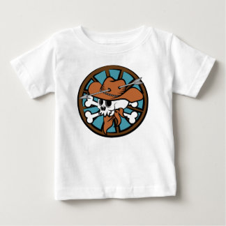 Camiseta Crânio de cowboy e ossos cruzados