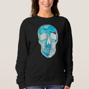 Camiseta Crânio de Cristal em Azul