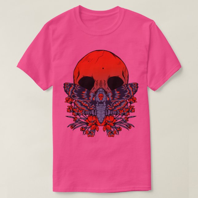 Camiseta Crânio de Death Moth (Frente do Design)