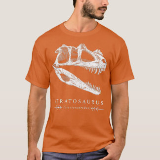 Camiseta Crânio de dinossauro de Ceratossauro