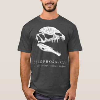 Camiseta Crânio de dinossauro Dilophossauro
