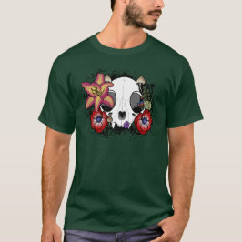 Camiseta Crânio de Doom e Bloom Cat