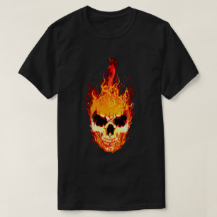 Camiseta Crânio de Flaming