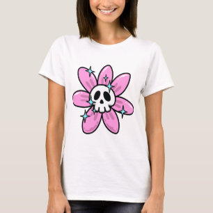 Camiseta Cranio de Flor