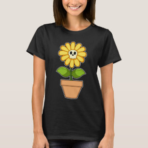Camiseta Cranio de Flor Halloween