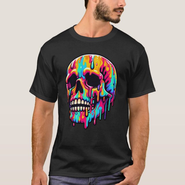 Camiseta Crânio De Fusão Vibrante (Frente)