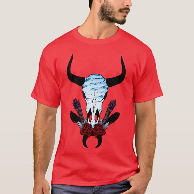 Camiseta crânio de gado (Frente)