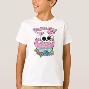 Camiseta Crânio de Garota Doce