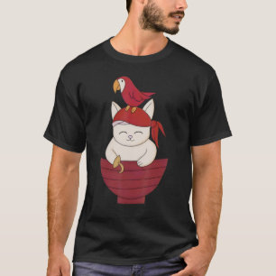 Camiseta Crânio de Gato Pirata 1