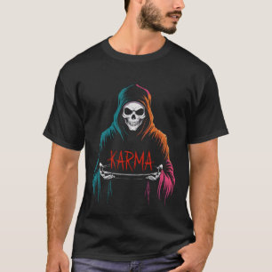 Camiseta Crânio de Grim Reaper Karma