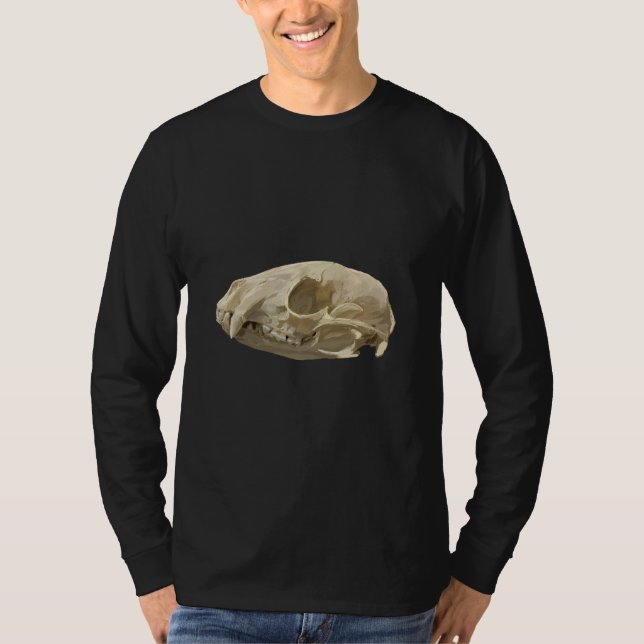 Camiseta Crânio de Guaxinim (Frente)