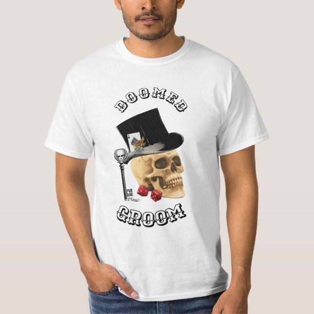 Camiseta Crânio de jogo, despedida de solteiro (Frente)