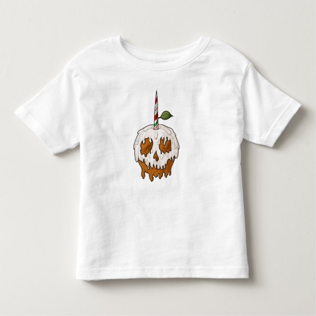 Camiseta Crânio de Maçã de Caramelo Doce (Frente)