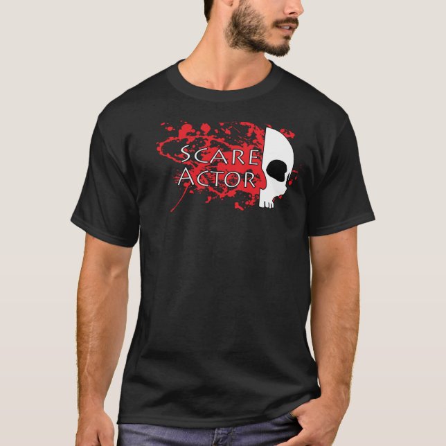 Camiseta Crânio de meio expediente de ScareActor (Frente)