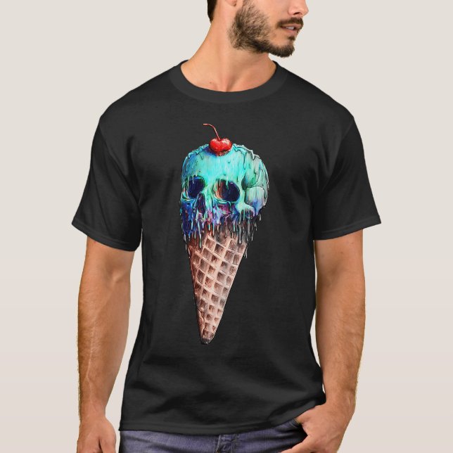 Camiseta Crânio de Sorvete (Frente)