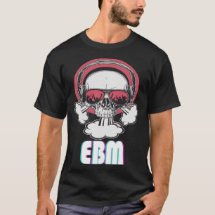 Camiseta Crânio de Trança do Disco EBM