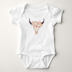 Camiseta Crânio de vaca em aleitamento coroa