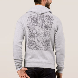 Camiseta Crânio De Vaca Entre Flores De Pradaria