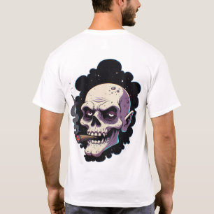 Camiseta Crânio de Vampiro Arrepiador