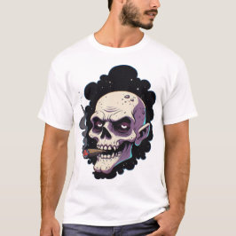 Camiseta Crânio de Vampiro Arrepiador
