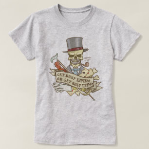 Camiseta Crânio de Vintage Personalizável