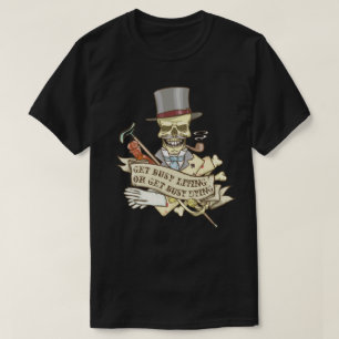 Camiseta Crânio de Vintagem Personalizável