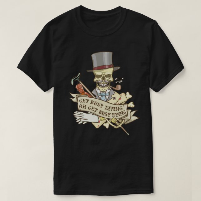 Camiseta Crânio de Vintagem Personalizável (Frente do Design)