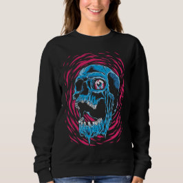 Camiseta Crânio Derretendo: Horror Psicodélico