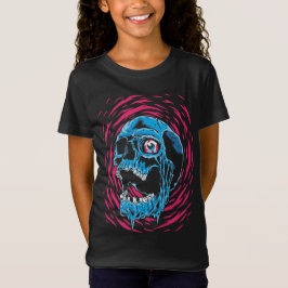Camiseta Crânio Derretendo: Horror Psicodélico