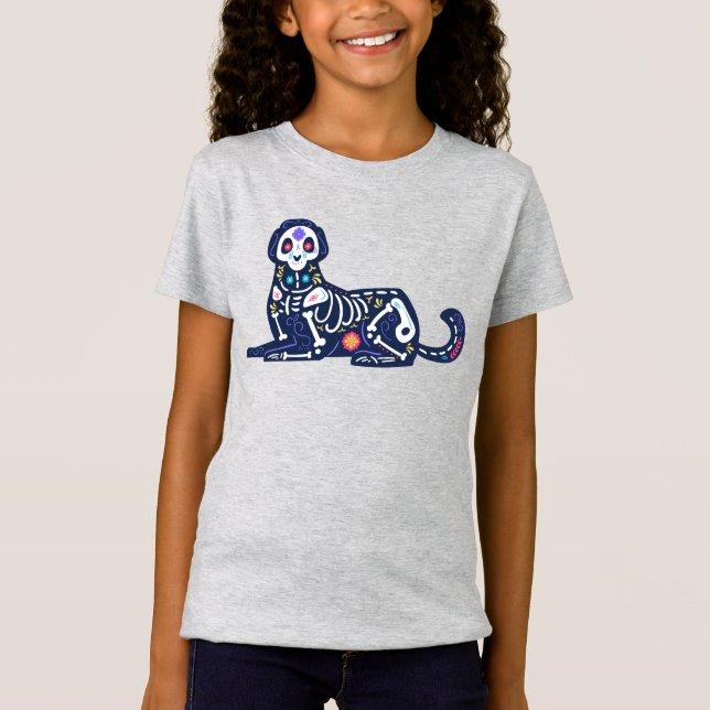 Camiseta Crânio do Açúcar Calavera Cão III (Frente)