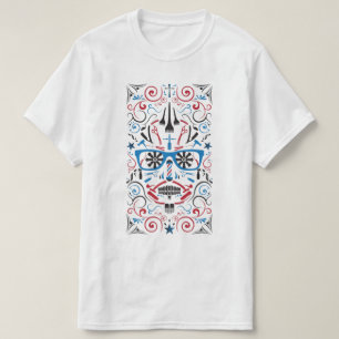 Camiseta crânio do açúcar do barbeiro