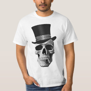 Camiseta Crânio do chapéu alto