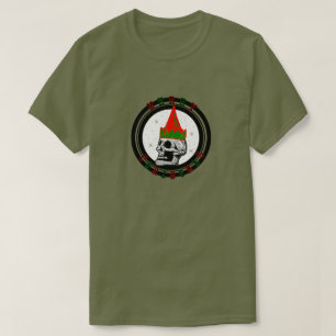 Camiseta Crânio do Feliz Natal -