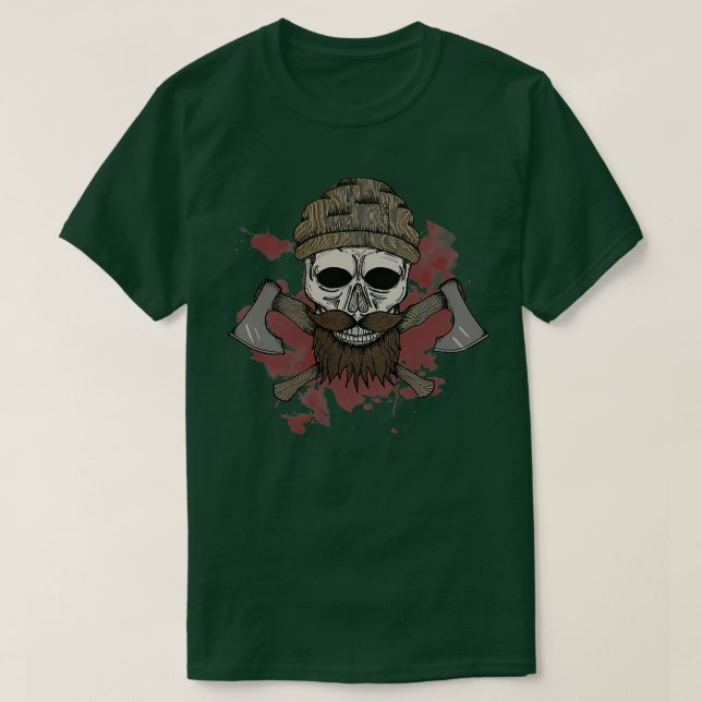 Camiseta Crânio do lombo (Frente do Design)