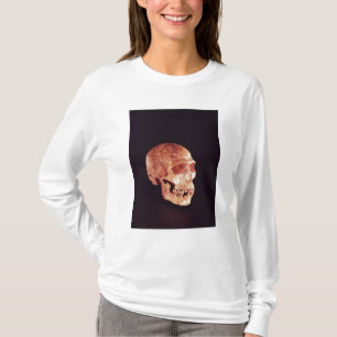 Camiseta Crânio do Neanderthal, descoberto em Mt Carmel