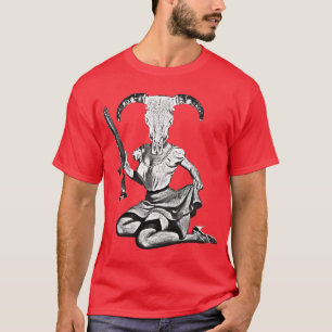 Camiseta crânio do pino-acima dos anos 70