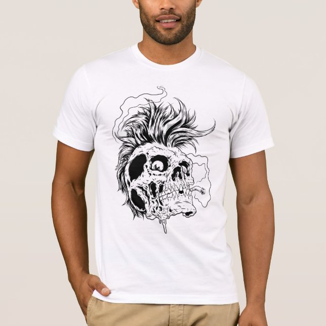 Camiseta Crânio do punk (Frente)
