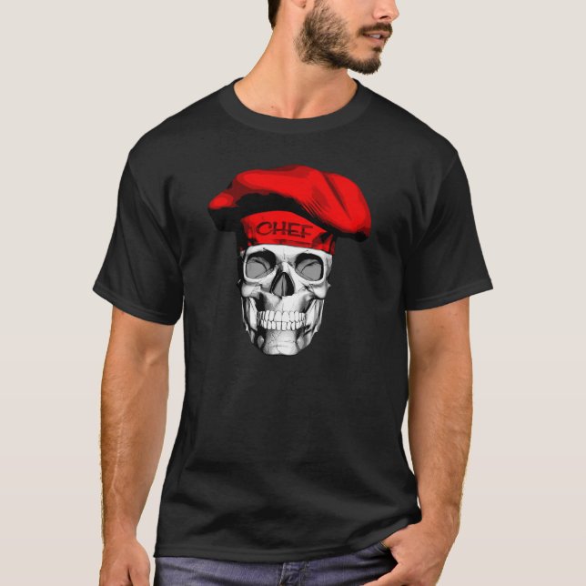 Camiseta Crânio do Red Hat Chef (Frente)