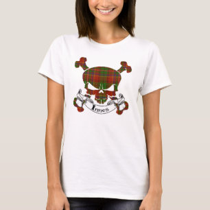 Camiseta Crânio do Tartan de Innes