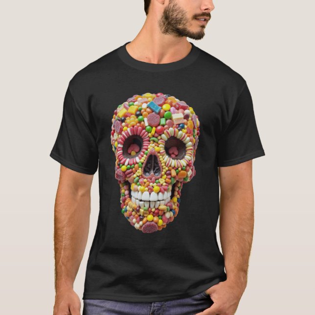 Camiseta Crânio doce (Frente)